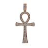 14K Rose Gold Cross Shaped Pendant