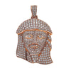 14K Rose Gold Jesus Head Shaped Pendant