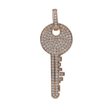 14K Yellow Gold Key Shaped Pendant