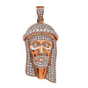 14K Rose Gold Jesus Head Shaped Pendant