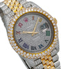 Rolex Datejust Diamond Watch, 126303 41mm, Rainbow Diamond Dial With Two Tone Bracelet