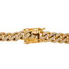 14K Yellow Gold 24" Cuban Chain With 16.83 CT Diamonds