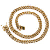 14K Yellow Gold 24" Cuban Chain With 16.83 CT Diamonds