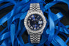 Rolex Datejust Diamond Watch, 126300 41mm, Blue Diamond Dial With Stainless Steel Bracelet