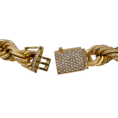 10K Yellow Gold Rope Chain | 1.75 Carats | 453.20 Grams | 24 Inches