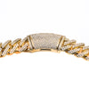 14K Yellow Gold Iced Out Diamond Cuban Link Chain | 34.68 Carats | 16 Mm Width | 24 Inch Length