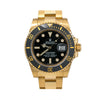 Rolex Submariner Date 116618LN 40MM Black Dial With 18K Yellow Gold Bracelet