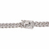 14K White Gold Cuban Chain 24" For Men With 14.25 CT Diamonds