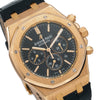 Audemars Piguet Royal Oak Chronograph 26320OR 41MM Black Dial With Leather Bracelet