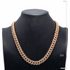 14K Rose Gold 22" Cuban Chain  With 23.76 CT Diamonds