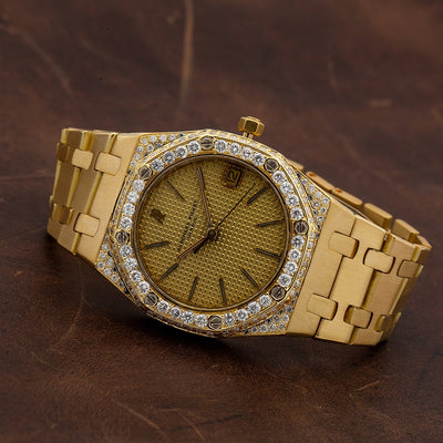 Audemars Piguet Royal Oak 4100 30MM Champagne Dial With Yellow Gold Bracelet