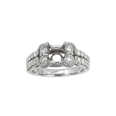 18K White Gold BJ7231R1 Women's Ring With 1.30 CT Diamonds