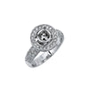 14K White Gold RGR05184 Women's Ring With 1.30 CT Diamonds