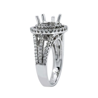 18K White Gold BJ7516R Women's Ring With 1.00 CT Diamonds