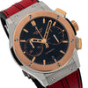 Hublot Classic Fusion Chronograph 521.NO.1181.LR  45MM Black Dial With Red Leather Bracelet