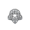 18K White Gold FDR4923 Women's Ring With 0.85 CT Diamonds