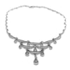 18K White Gold Round Cut Diamond Necklace 4.00CT