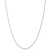 10k White Gold 1.15mm Machine Made Diamond Cut Rope Chain Available Sizes 7"-30"