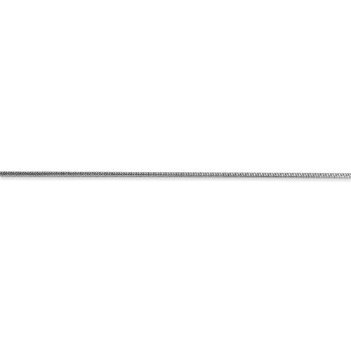10k White Gold .90mm Round Snake Chain Available Sizes 16"-24"