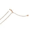 14K Rose Gold Adjustable .8mm Box Chain Available Sizes 22"-30"