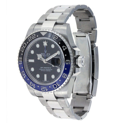 Rolex Oyster Perpetual Date GMT Master II 40mm Black Dial "BatMan" With Black and Blue Bezel 116710BLNR