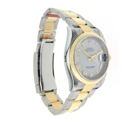 Rolex Oyster Perpetual DateJust Two Tone Stainless Steel and Yellow Gold Jubilee Band 36MM 116203