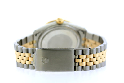 Rolex Datejust 36mm Yellow Gold and Stainless Steel Bracelet Mother of Pearl Dial