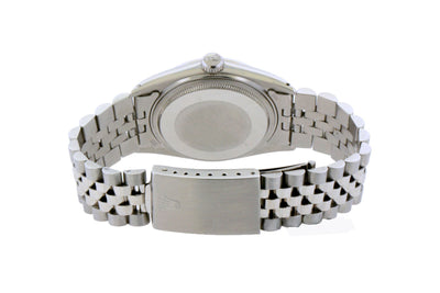 Rolex Datejust Diamond Watch, 36mm, Stainless Steel Black Dial w/ Diamond Bezel