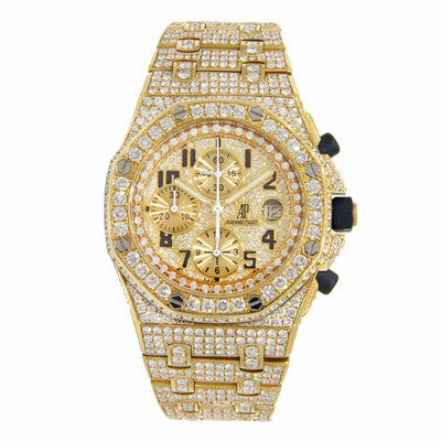 Audemars Piguet Royal Oak Offshore Yellow Gold Covered in Diamonds 42mm