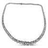 18K White Gold Graduated Diamond Tennis Necklace 30.00CT