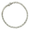 18K White Gold Diamond Tennis Bracelet With Round Cut Diamonds 6.25CT