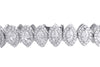 18K White Gold Marquise And Round Diamond Fancy Bracelet Total of 13.43CT