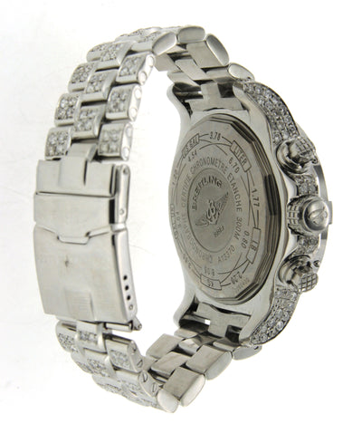 Stainless Steel Breitling Super Avenger with White Diamonds