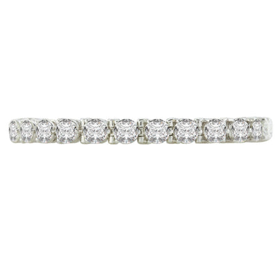 18K White Gold Diamond Tennis Bracelet With Round Cut Diamonds 13.25CT