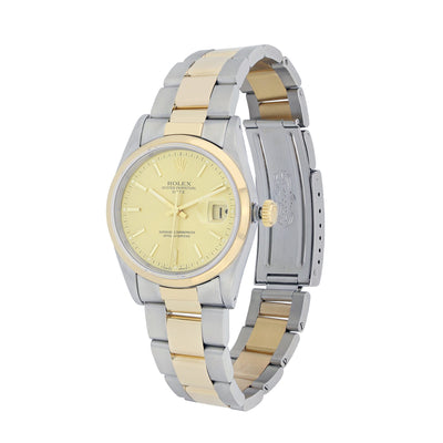 Rolex Date 36MM Stainless Steel & Yellow Gold 15003