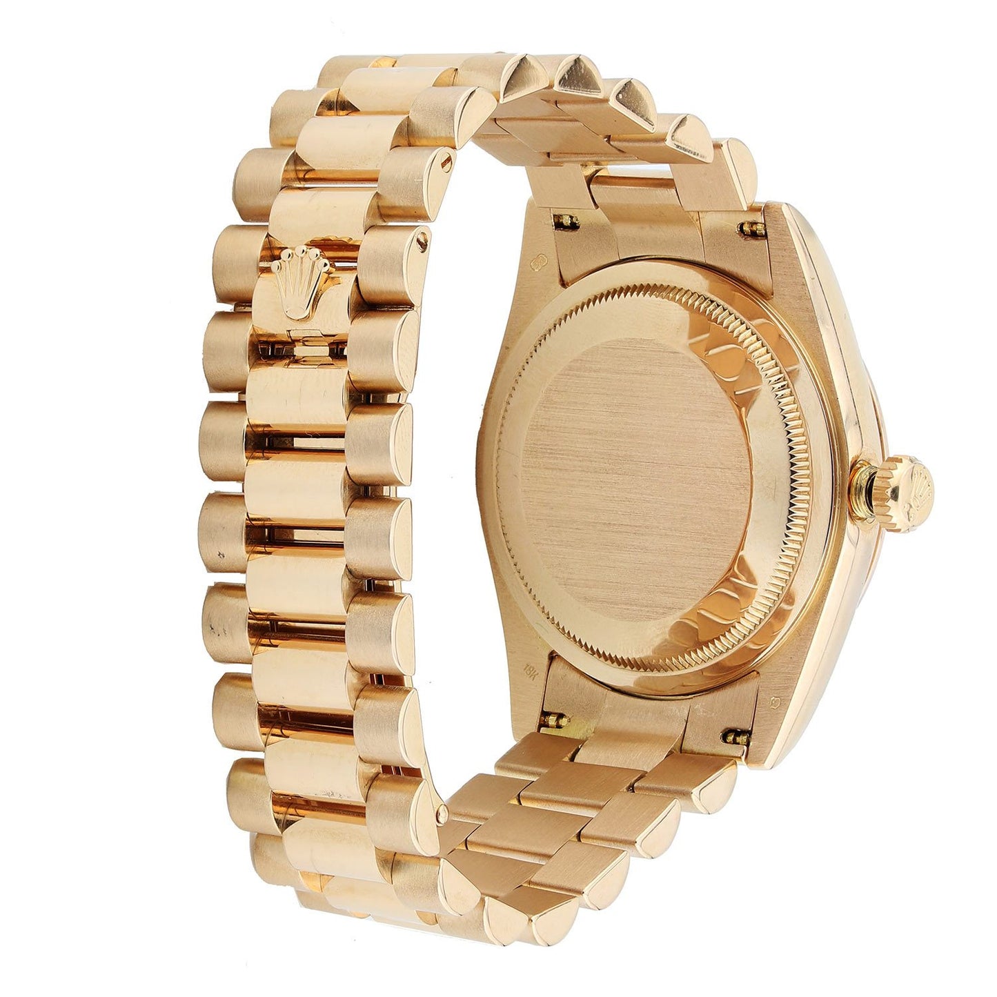 Rose Gold Rolex Day Date Presidential 36mm Pink Champagne Roman Numeral Dial 18K Rose Gold