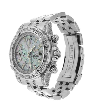 Diamond Breitling Crosswind with Mother of Pearl Dial