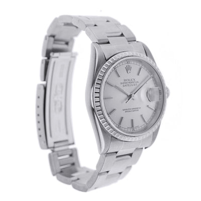 Rolex Oyster Perpetual Datejust Stainless Steel with Fluted Bezel 36MM 16200