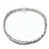 18K White Gold Diamond and Sapphire Bracelet With Round Cut Diamonds 5.45CT Sapphire Weight Is 8.94CT