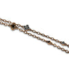 14K Gold Necklace With Black and White Diamonds 4.45CT