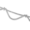 18K White Gold Round Cut Diamond Necklace 2.89CT