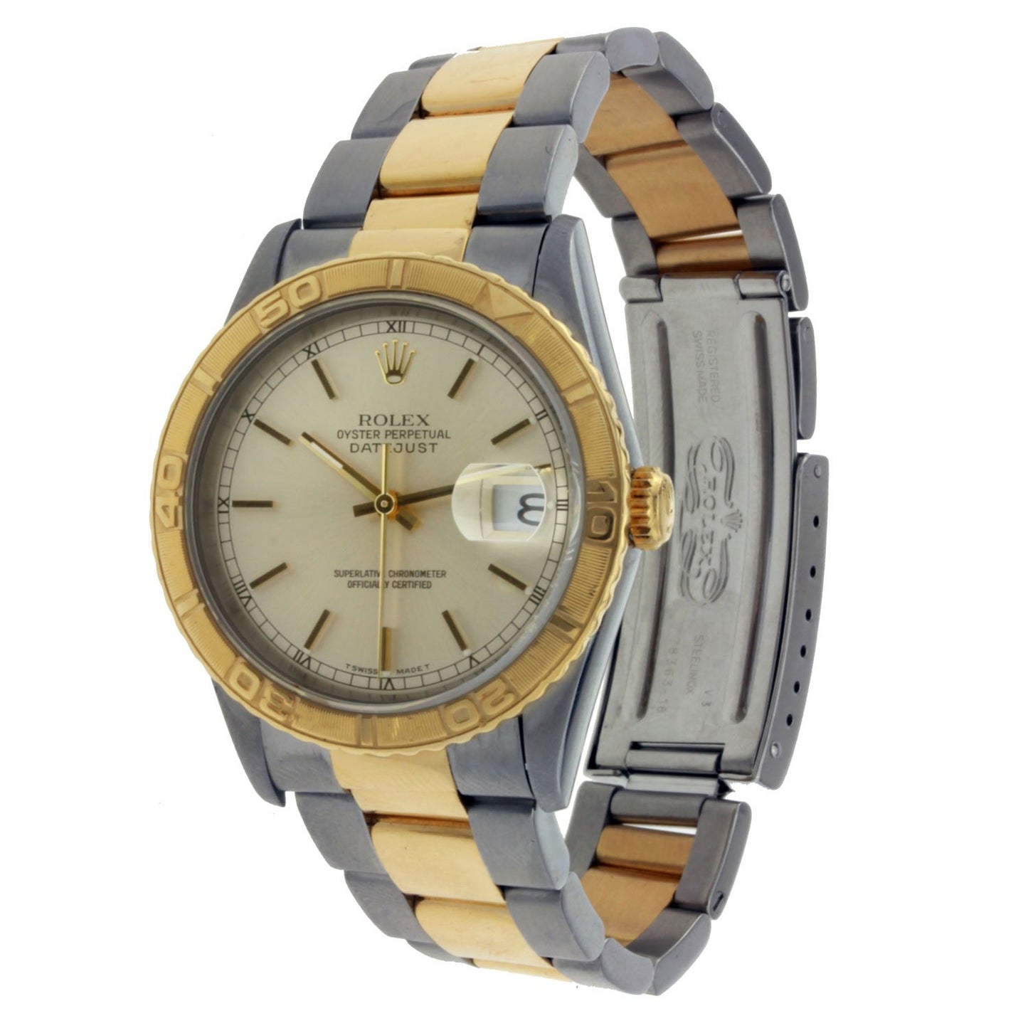 Vintage Rolex Oyster Perpetual Datejust Two Tone with Index Markers 36mm 16263