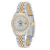 Vintage Two Tone Rolex Ladies Datejust Diamond Watch, 6917 26mm,