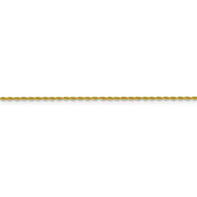 10K Yellow Gold 1.2 mm Loose Rope Chain Available Sizes 16"-24"