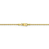 10K Yellow Gold 1.2 mm Loose Rope Chain Available Sizes 16"-24"