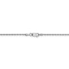 10K White Gold 1.2 mm Loose Rope Chain Available Sizes 16"-24"