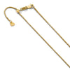 10K Yellow Gold .9 mm Adjustable Box Chain Available Sizes 22"-30"