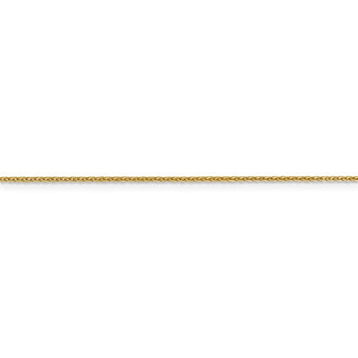 10K Yellow Gold 1.1 mm Flat Cable Chain Available Sizes 16"-24"