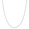 10K White Gold 1.1 mm Flat Cable Chain Available Sizes 16"-24"