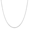 10K White Gold .95 mm Oct. Sparkle Box Chain Available Sizes 16"-20"